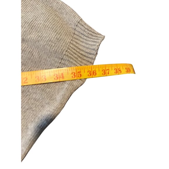 Italian Cozy Beige Cowl Neck Poncho Sweater Top wool blend - Picture 4 of 5